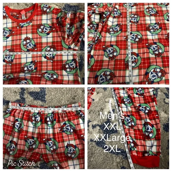 Disney Mickey Mouse Men’s Pajamas PJ Holiday Sleep Set - Picture 8 of 8